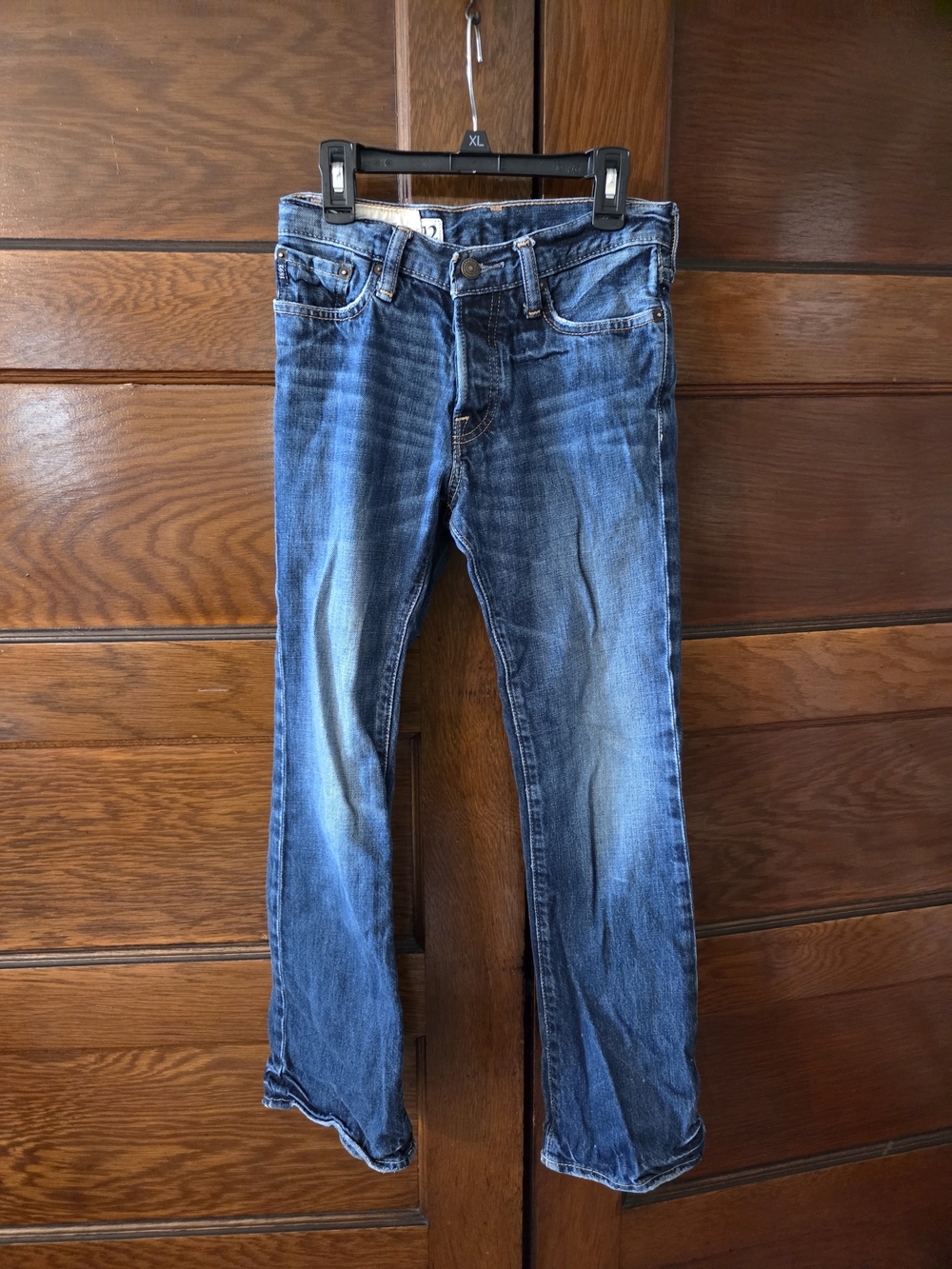 Abercrombie & Fitch Blue Denim Slim Jeans - Size 12 Slim